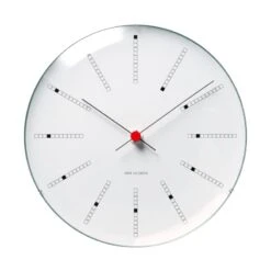 Arne Jacobsen Horloge Murale AJ Bankers 29 cm, Blanc