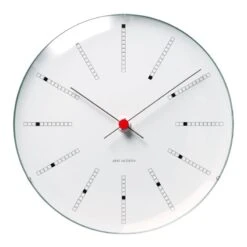 Arne Jacobsen Horloge Murale AJ Bankers 48 cm, Blanc