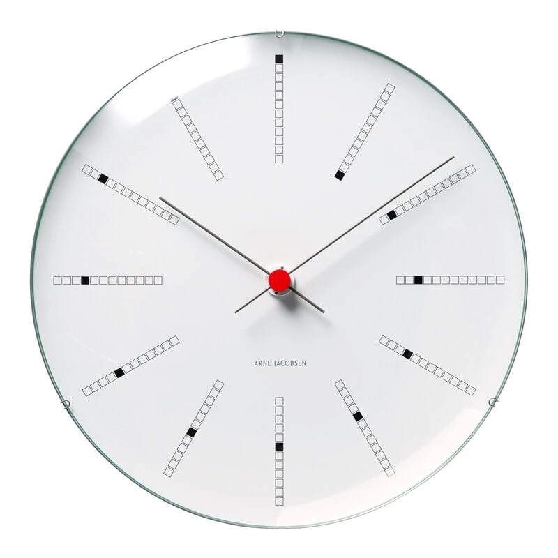 Arne Jacobsen Horloge Murale AJ Bankers 48 cm, Blanc 1 Arne Jacobsen Horloge Murale AJ Bankers 48 cm, Blanc