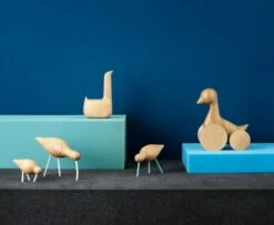 Normann Copenhagen Shorebird, Petit Modèle, Pattes Blanches -Décoration D'Intérieur 1001 Shorebird Swan Ducky 1