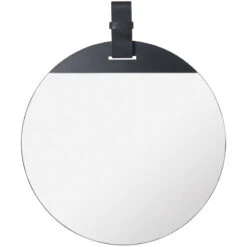 Ferm LIVING Miroir Enter, Grand Modèle, Noir