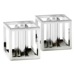 By Lassen Bougeoir Kubus Micro, Lot De 2, Nickel