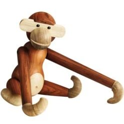 Kay Bojesen Wooden Monkey, Grand Modèle, Teck