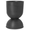 Ferm LIVING Pot Hourglass, Modèle L, Noir