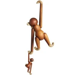 Kay Bojesen Wooden Monkey, Grand Modèle, Teck -Décoration D'Intérieur 131 KayBojesen iso