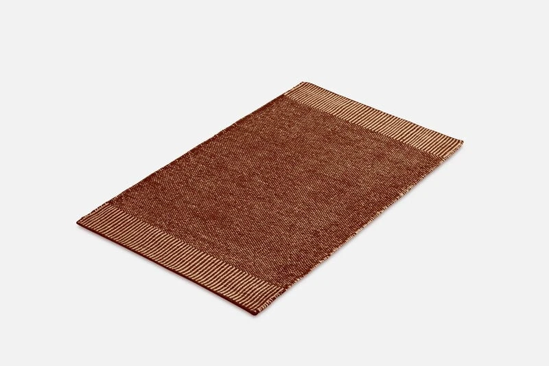 Woud Tapis Rombo, 90 X 140 cm, Rouille 2 Woud Tapis Rombo, 90 X 140 cm, Rouille – Image 2