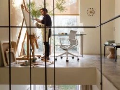 Vitra Horloge Ball, Noir/laiton -Décoration D'Intérieur 1736373 Physix Cork Stool Ball Clock master