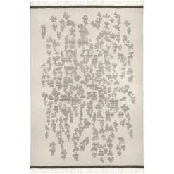 Finarte Tapis Saaristo 170 X 240 cm, Blanc - Gris