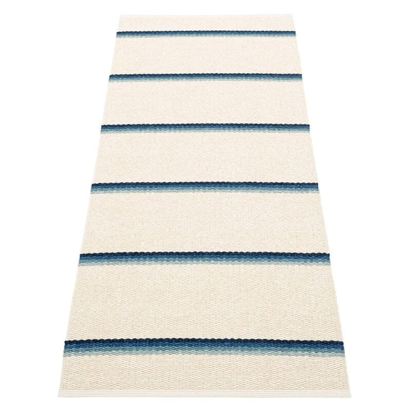 Pappelina Tapis Olle 70 x 180 cm, Bleu - Vanille 1 Pappelina Tapis Olle 70 x 180 cm, Bleu - Vanille