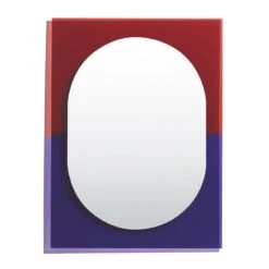 Petite Friture Miroir Wander, 67 x 90 cm, Violet - Rouge Brun