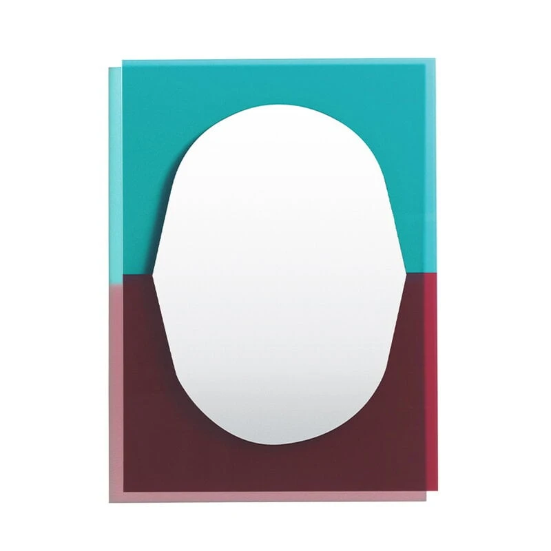 Petite Friture Miroir Wander, 40 x 55 cm, émeraude - Cerise 1 Petite Friture Miroir Wander, 40 x 55 cm, émeraude - Cerise