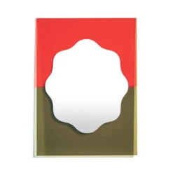 Petite Friture Miroir Wander, 40 x 55 cm, Vermillon - Kaki