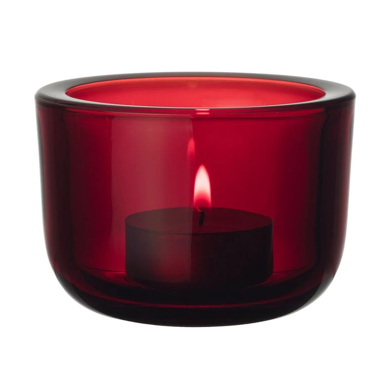 Iittala Bougie Votive Valkea 60 mm, Cranberry 1 Iittala Bougie Votive Valkea 60 mm, Cranberry