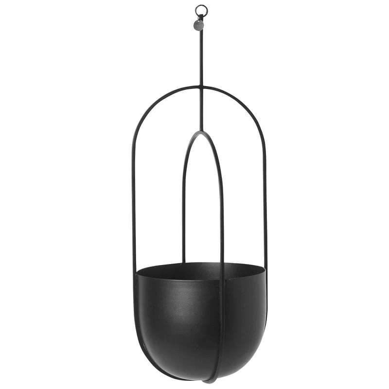 Ferm LIVING Pot De Fleurs Hanging Deco, Noir 1 Ferm LIVING Pot De Fleurs Hanging Deco, Noir