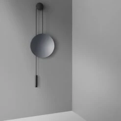 New Works Miroir Mural Rise & Shine, Acier Noir -Décoration D'Intérieur 2NewworksSS2017 iso HV