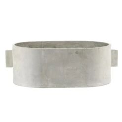 Serax Pot De Fleurs Concrete Ovale, 55 x 36 cm, Gris