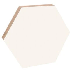 Kotonadesign Tableau Hexagone Grand Format, Blanc