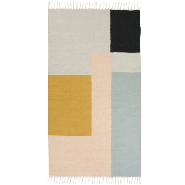 Ferm LIVING Tapis Kelim, Squares, 80 X 140 cm 1 Ferm LIVING Tapis Kelim, Squares, 80 X 140 cm