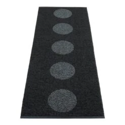 Pappelina Tapis Vera 2.0, 70 X 200 cm, Noir