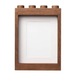 Room Copenhagen Lego Wooden Picture Frame, Chêne Teinté Foncé -Décoration D'Intérieur 41130900 LEGO 1x4 Wooden Picture Frame Dark Stained front blank