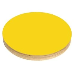Kotonadesign Tableau Rond Grand Format, Jaune