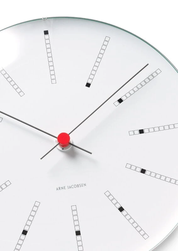 Arne Jacobsen Horloge Murale AJ Bankers 48 cm, Blanc 2 Arne Jacobsen Horloge Murale AJ Bankers 48 cm, Blanc – Image 2
