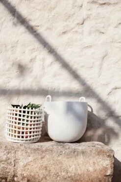 Ferm LIVING Grand Panier Ceramic, Blanc Cassé -Décoration D'Intérieur 48 1490