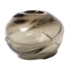 Ferm LIVING Vase Rond Water Swirl, Smoked Grey