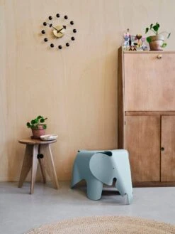 Vitra Horloge Ball, Noir/laiton -Décoration D'Intérieur 6453686 Eames Elephant Ball Clock Tabouret Solvay master