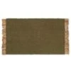 Ferm LIVING Tapis Block, 80 X 50 Cm, Olive - Naturel
