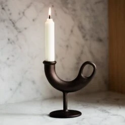 Nedre Foss Bougeoir Ildhane, Noir 8 Nedre Foss Bougeoir Ildhane, Noir -Décoration D'Intérieur 6AnderssenVoll tb