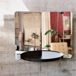 Artek Miroir 124°, Modèle Moyen, étagère Noire -Décoration D'Intérieur 6 124Degrees HV