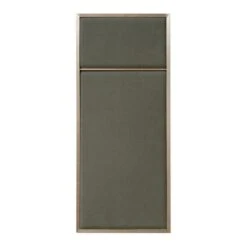 PLEASE WAIT To Be SEATED Tableau Nouveau Pin, Petit Modèle, Laiton - Gris