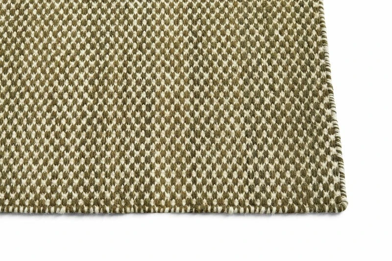 HAY Tapis Moiré Kelim, Olive 2 HAY Tapis Moiré Kelim, Olive – Image 2