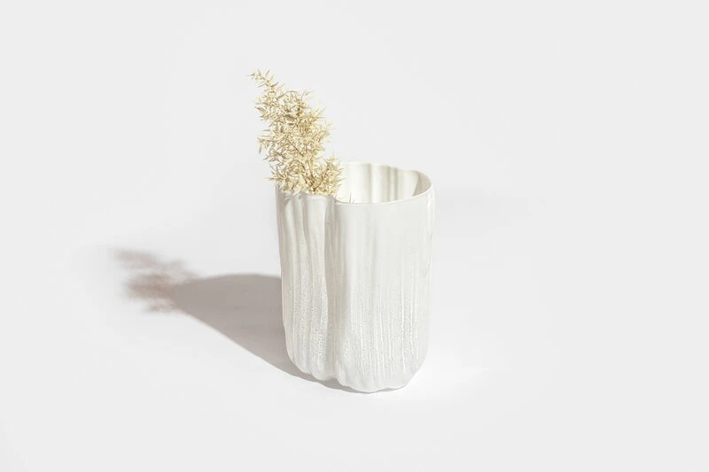Antrei Hartikainen Vase Melt, Modèle XL, Blanc 2 Antrei Hartikainen Vase Melt, Modèle XL, Blanc – Image 2