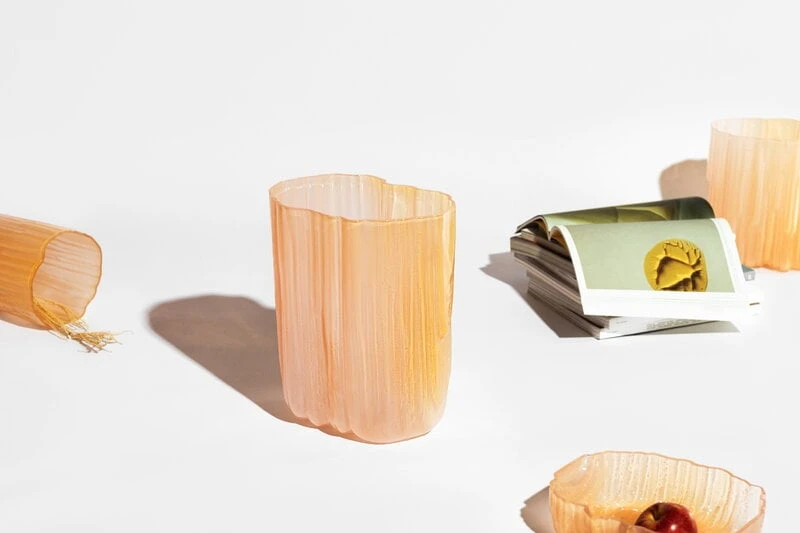 Antrei Hartikainen Vase Melt, Modèle XL, Peach 6 Antrei Hartikainen Vase Melt, Modèle XL, Peach – Image 6