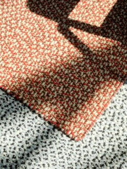 HAY Tapis Braided, Rouge -Décoration D'Intérieur Braided Rug grey red