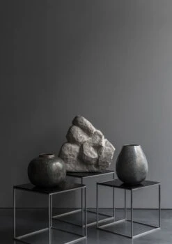 Klassik Studio Vase Alvin Round, Vert -Décoration D'Intérieur DSC05894