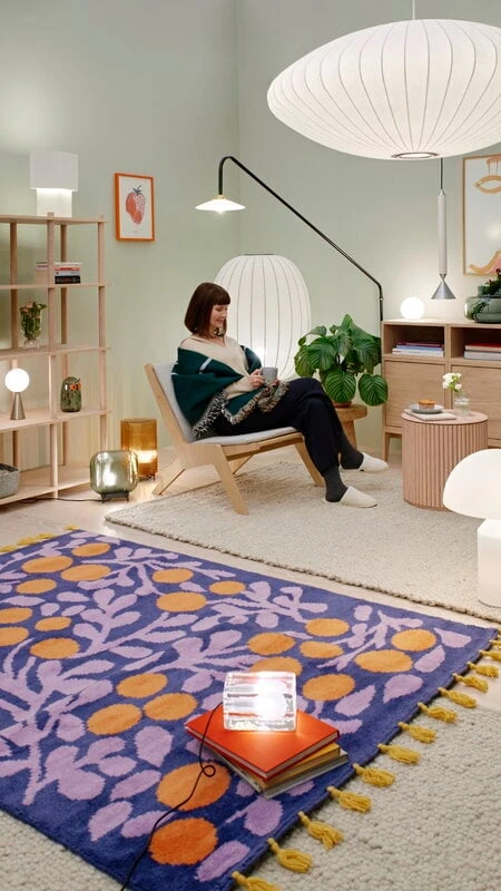 Finarte Tapis Terttu, Bleu 2 Finarte Tapis Terttu, Bleu – Image 2