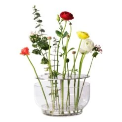 Fritz Hansen Grand Vase Ikebana, Acier -Décoration D'Intérieur Fritz Hansen Accesories Ikebana Large Stainless steel Jaime Hayon flowers