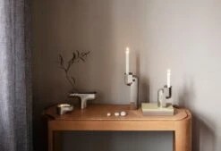 Georg Jensen Grand Bougeoir Nendo, Acier Inoxydable -Décoration D'Intérieur GJ AW22 Nendo 1 1