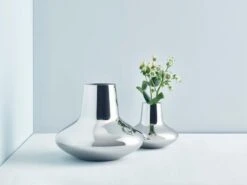 Georg Jensen Vase HK, Acier, Grand Modèle -Décoration D'Intérieur GJ HOME B2B SS18 HK VASE B