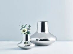 Georg Jensen Vase HK, Acier, Grand Modèle -Décoration D'Intérieur GJ HOME B2B SS18 HK VASE E