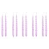 HAY Bougies Mini Swirl, 10 pièces, Lilas