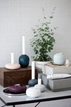 Kähler Bougeoir Pour Bougie Chauffe-plat Hammershøi 65 mm, Blanc -Décoration D'Intérieur Hammershi tealight holder candleholder