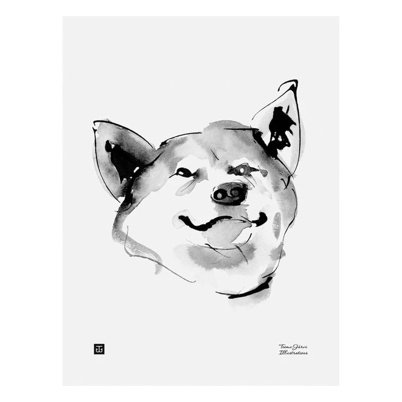 Teemu Järvi Illustrations Affiche Happy, 30 x 40 cm 1 Teemu Järvi Illustrations Affiche Happy, 30 x 40 cm