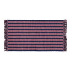 HAY Tapis D’entrée Stripes And Stripes, Navy Cacao