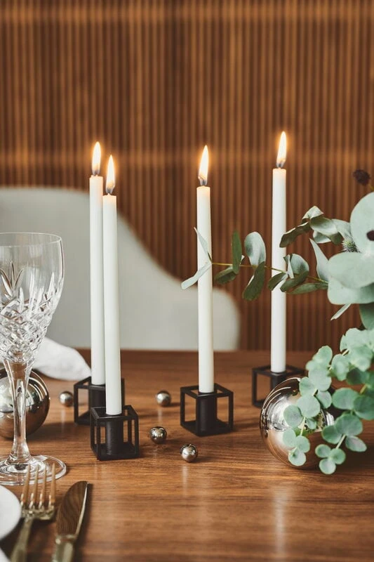 By Lassen Bougies Kubus Micro, Lot De 9, Blanc 2 By Lassen Bougies Kubus Micro, Lot De 9, Blanc – Image 2