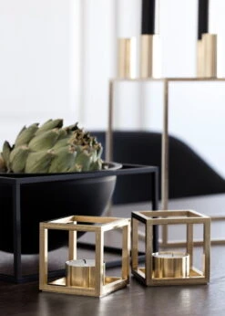 By Lassen Bougeoir Kubus T, Plaqué Or -Décoration D'Intérieur IMGL7096role