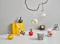 Iittala Pomme En Verre, 3 pièces, Transparent -Décoration D'Intérieur Iittala 2021 Oiva Toikka Collection 04